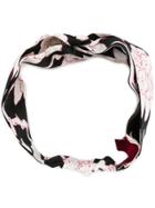 Valentino Floral Printed Headband - Black
