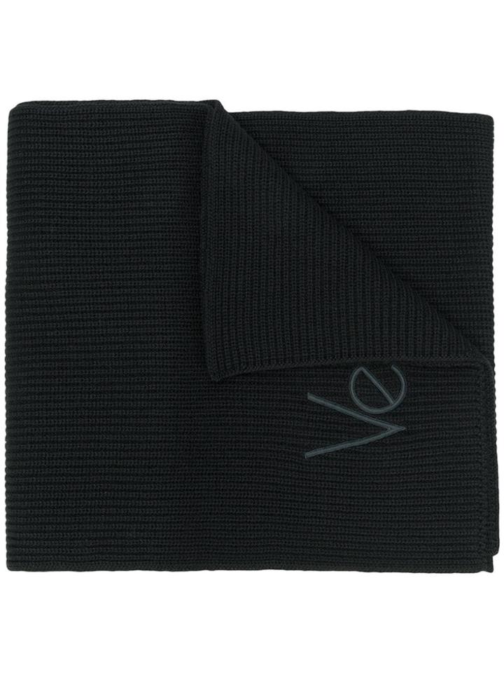 Versace Logo Scarf - Black
