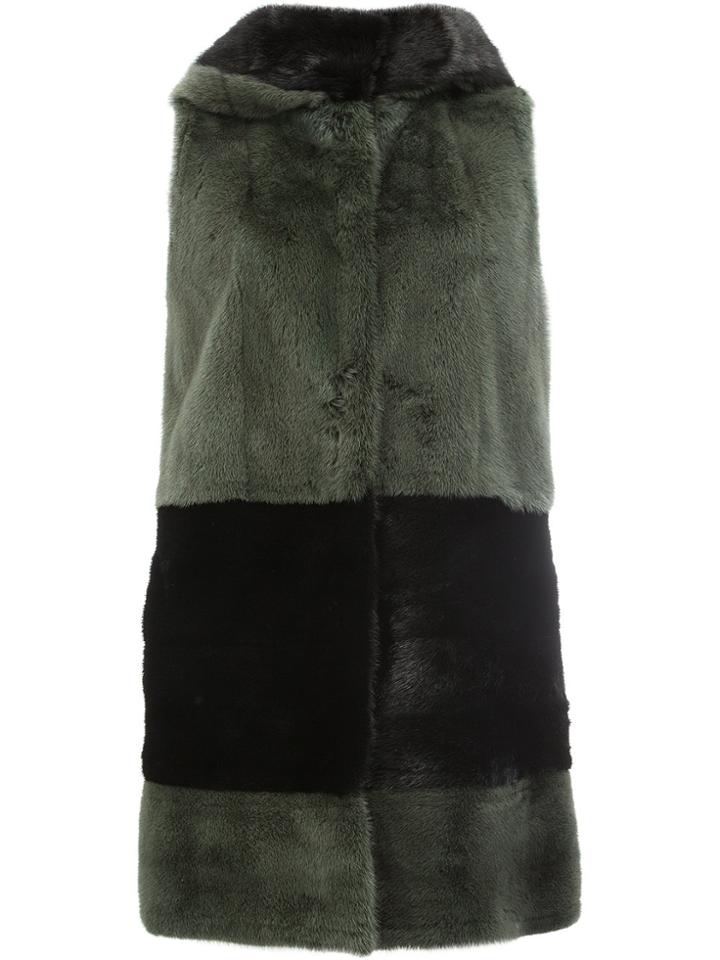 Fendi Hooded Gilet - Green