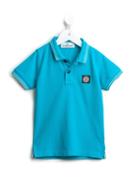 Stone Island Kids Logo Polo Shirt, Boy's, Size: 8 Yrs, Blue