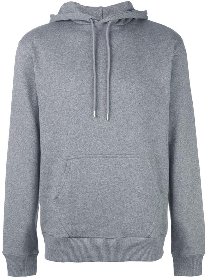 A.p.c. Drawstring Hoodie, Men's, Size: Xxl, Grey, Cotton/polyester