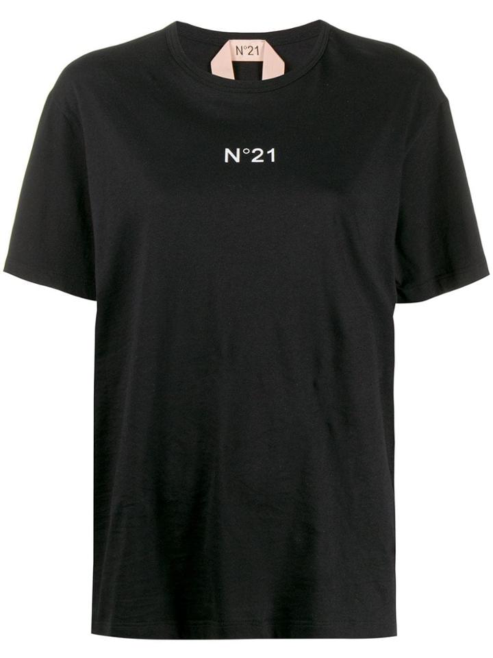 Nº21 Logo Print Crew Neck T-shirt - Black