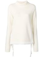 Theory Mockneck Jumper - White