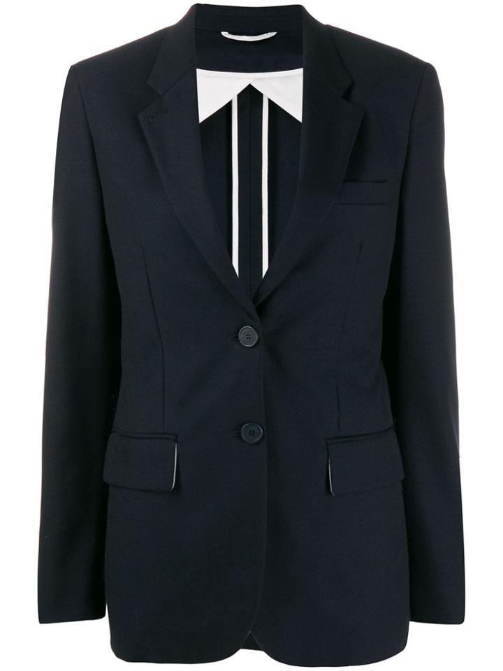Maison Flaneur Single Breasted Blazer - Blue