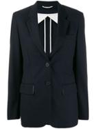 Maison Flaneur Single Breasted Blazer - Blue