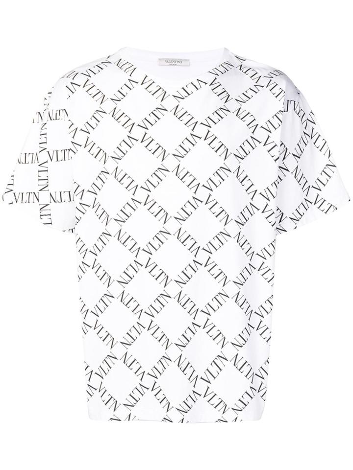 Valentino Vltn Grid T-shirt - White