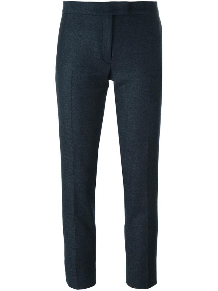 Joseph Slim Fit Cropped Trousers, Women's, Size: 40, Grey, Polyamide/spandex/elastane/virgin Wool