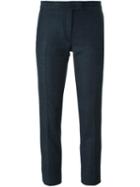 Joseph Slim Fit Cropped Trousers, Women's, Size: 40, Grey, Polyamide/spandex/elastane/virgin Wool