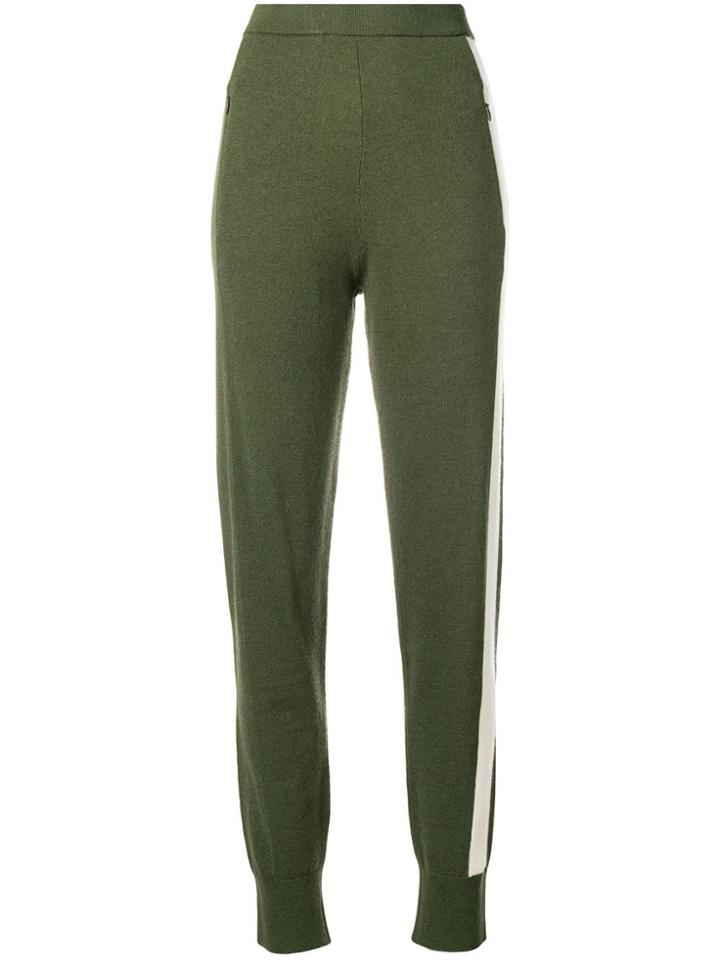 Joseph Stripe Detailed Trousers - Green