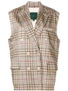 Jejia Katherine Man-style Gilet - Brown