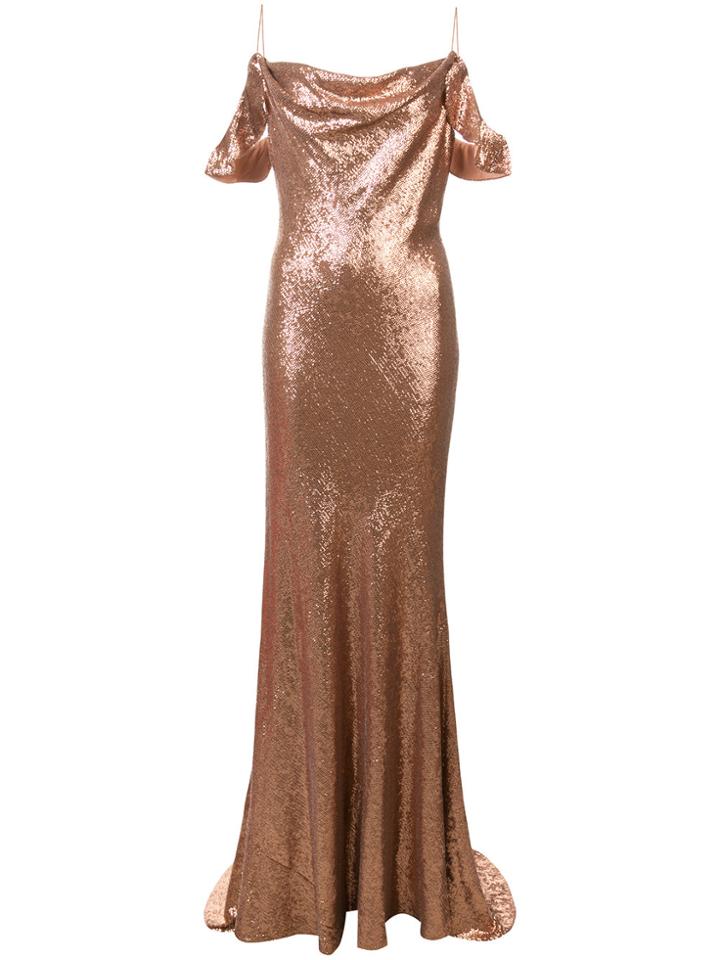 Rachel Zoe Flared Maxi Dress - Brown