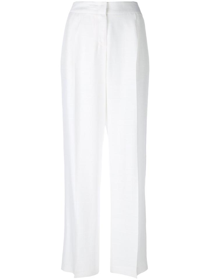 Tonello Flared Tailored Trousers - White