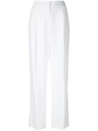 Tonello Flared Tailored Trousers - White