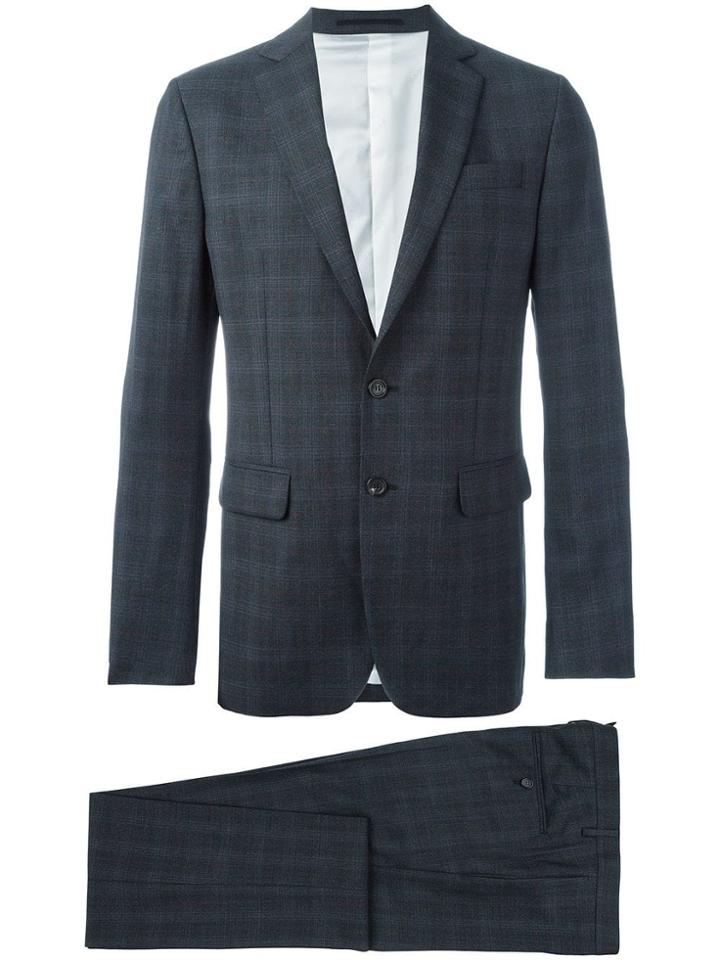 Dsquared2 Checked Suit - Grey