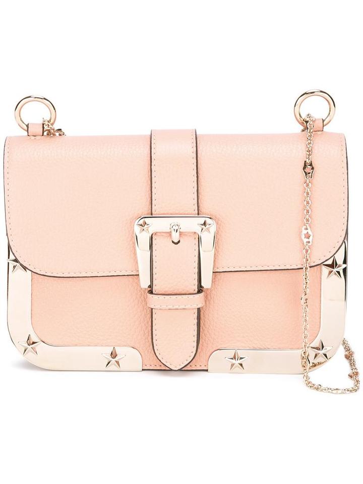 Red Valentino Chain Strap Shoulder Bag, Women's, Pink/purple, Leather/cotton