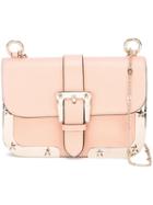 Red Valentino Chain Strap Shoulder Bag, Women's, Pink/purple, Leather/cotton