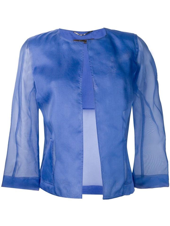 Max Mara Sheer Jacket - Blue
