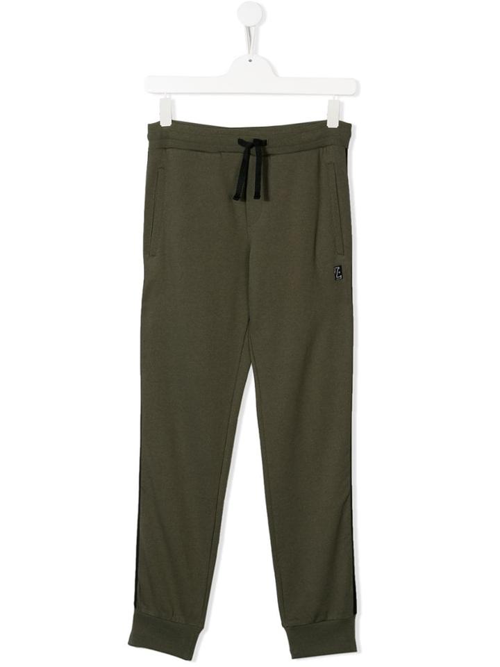 Lanvin Enfant Drawstring Waist Trousers - Green
