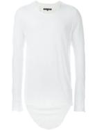 Cedric Jacquemyn Long-sleeved Round Neck Tunic, Men's, Size: 46, White, Cotton