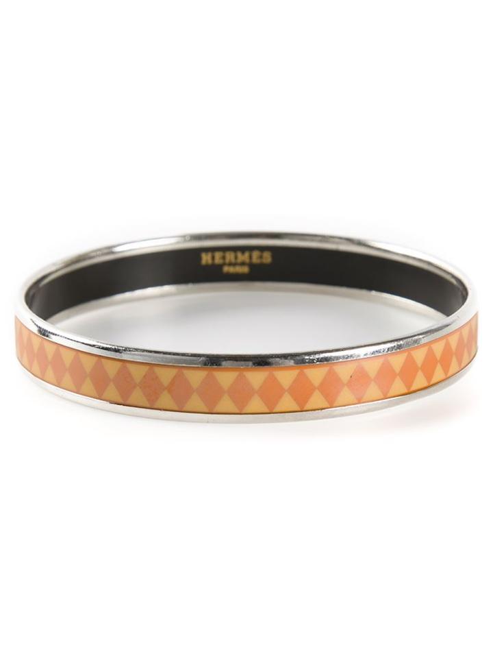 Hermès Vintage Enamelled Bracelet, Women's, Metallic