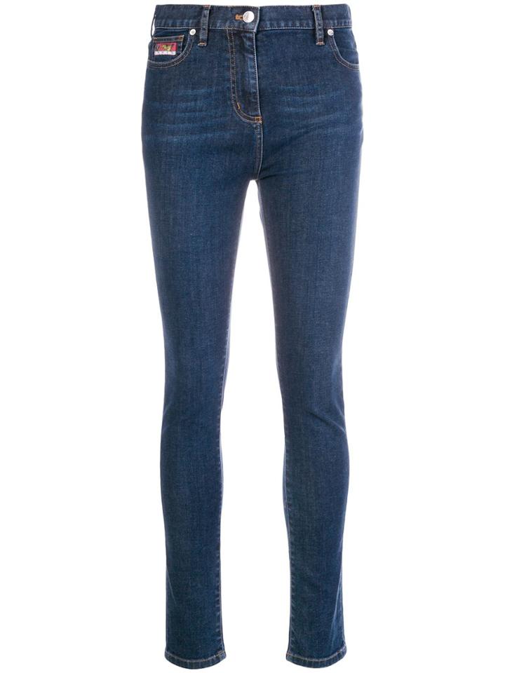 Kenzo High Rise Skinny Jeans - Blue