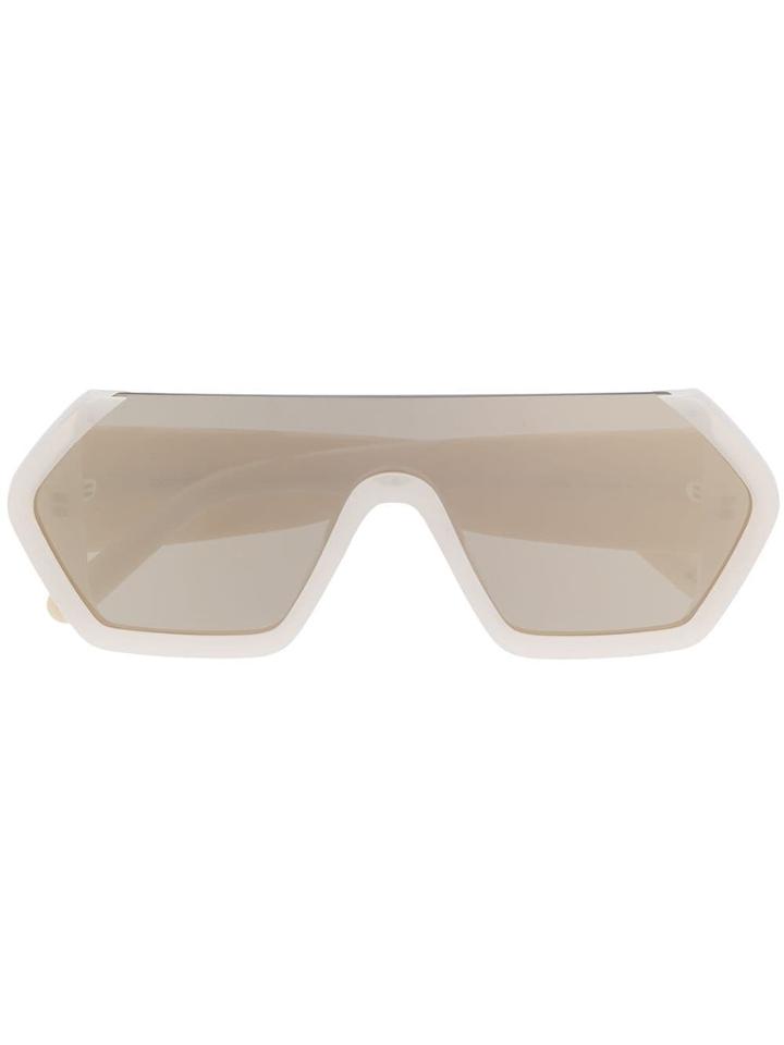 Courrèges Eyewear Geometric Oversized Sunglasses - Neutrals
