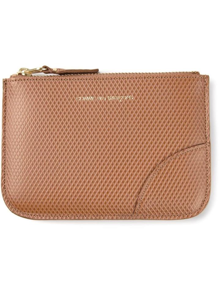 Comme Des Garçons Zipped Textured Coin Wallet