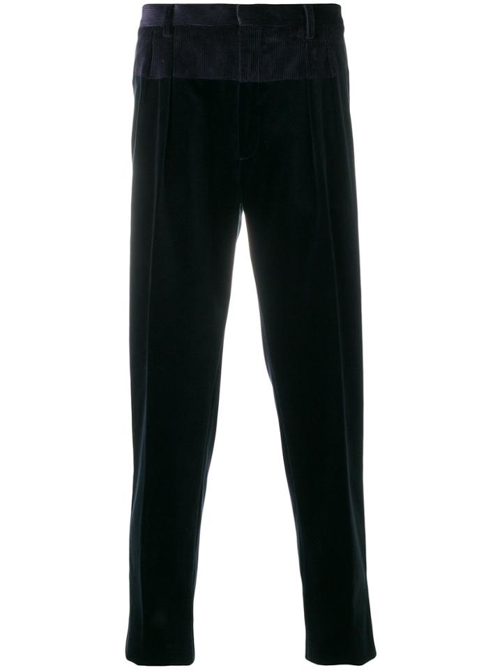 Gabriele Pasini Corded Tailored Trousers - Blue