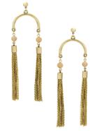 Nk Hanging Tassel Earrings - Metallic