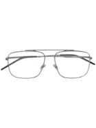 Dior Eyewear Oversized Aviator Frame Glasses - Metallic