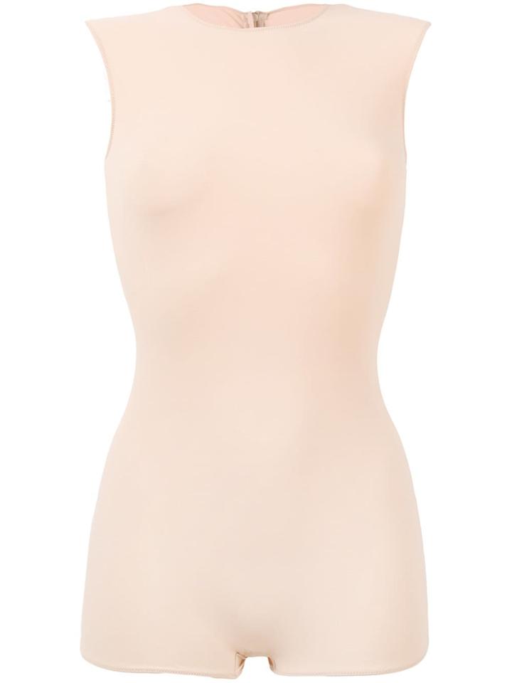 Maison Margiela Sleeveless Skinny-fit Body Top - Neutrals