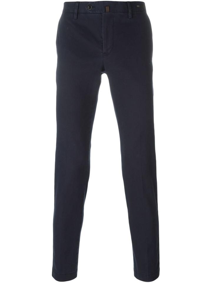 Pt01 Slim Chino Trousers - Blue