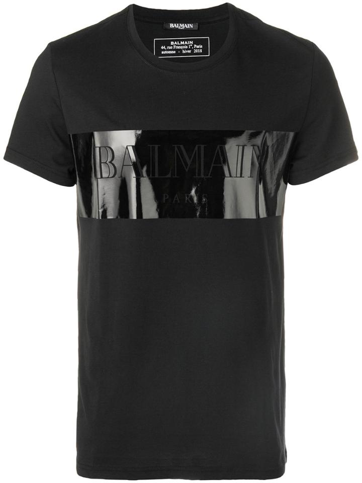 Balmain Front Logo T-shirt - Black