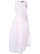 Simone Rocha Ruffled Jacquard Dress - Pink & Purple