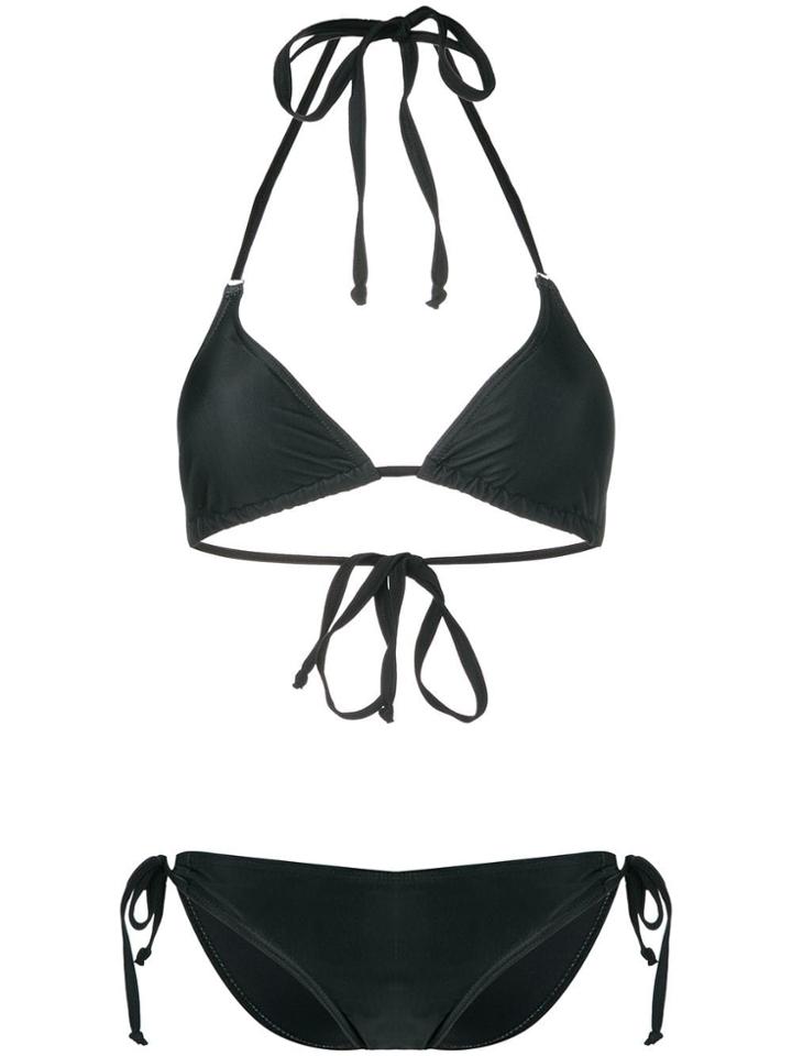 Ashley Williams Triangle Halterneck Bikini - Black