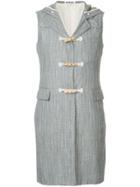 Comme Des Garçons Vintage Hooded Long Gilet - Grey