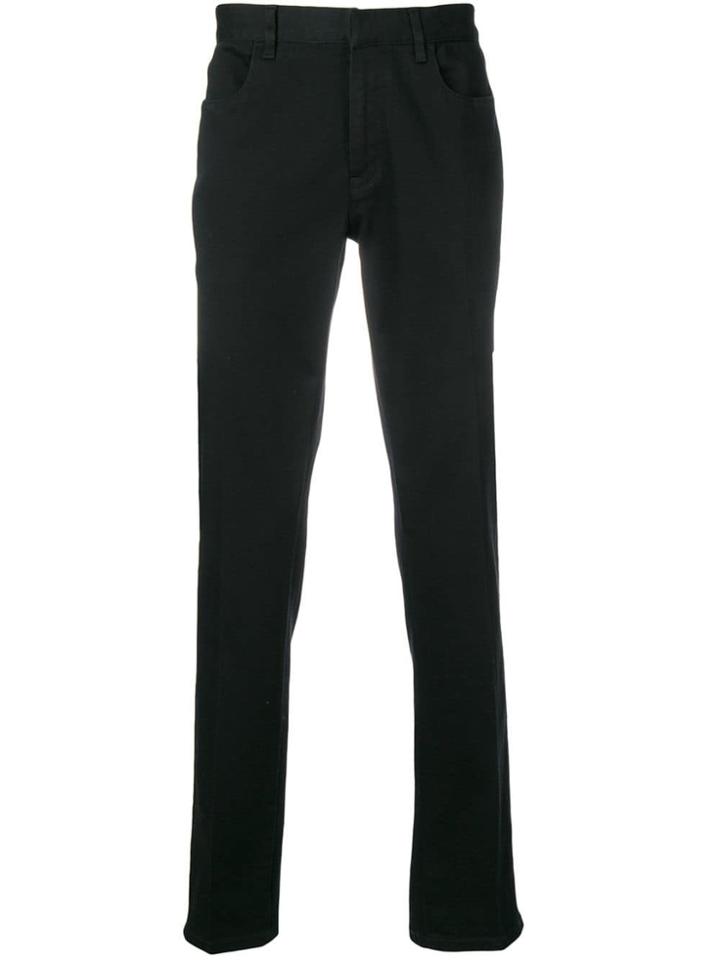 Z Zegna Straight Leg Trousers - Black