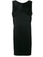 Balenciaga Vintage Layered Detail Straight Dress - Black