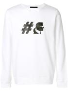 Karl Lagerfeld Hashtag Karl Sweatshirt - White