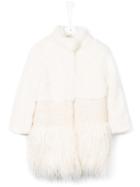 Ermanno Scervino Junior Fringed Hem Coat, Girl's, Size: 12 Yrs, White