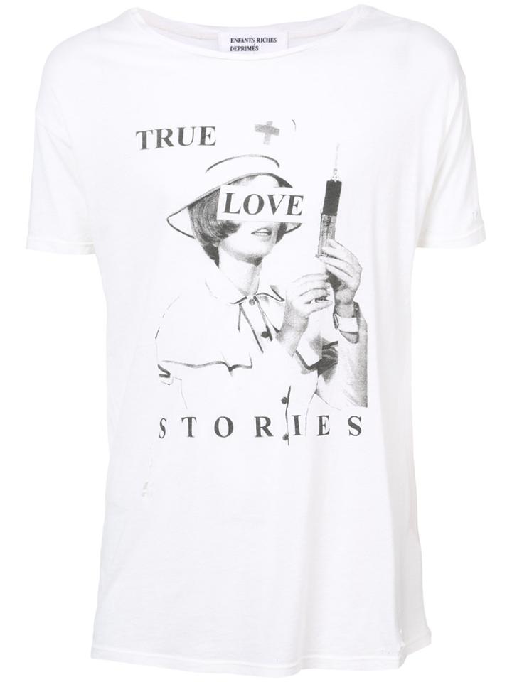 Enfants Riches Déprimés Photo Print T-shirt - White