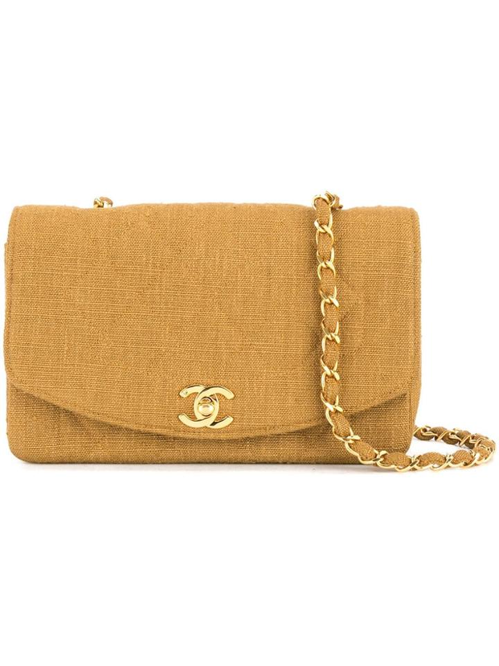 Chanel Vintage Cotton Diana Bag 23 - Brown
