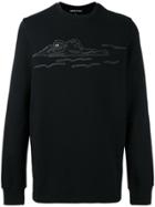 Markus Lupfer Embroidered Crocodile Sweatshirt - Black