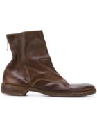 Guidi Back Zip Ankle Boots, Men's, Size: 40, Brown, Leather/horse Leather