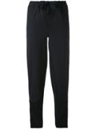 Marni - Drawstring Tapered Trousers - Women - Spandex/elastane/virgin Wool - 38, Black, Spandex/elastane/virgin Wool