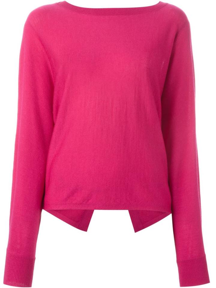 Vanessa Bruno Open Back Sweater, Women's, Size: Medium, Pink/purple, Merino