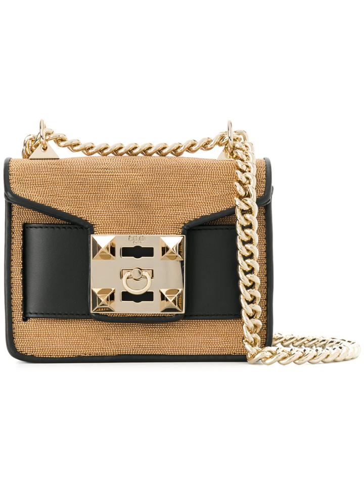 Salar Chain Shoulder Bag - Brown