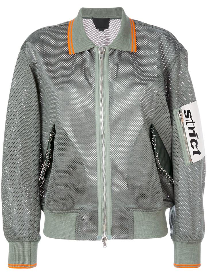 Alexander Wang Strict Mesh Bomber - Green
