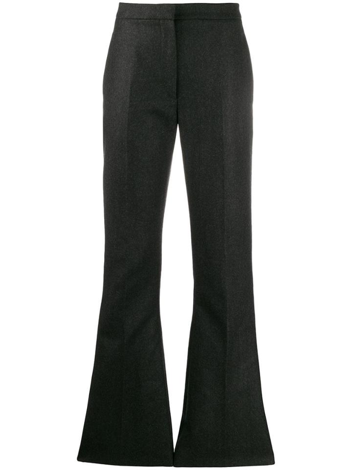 Alexander Mcqueen Flared Tailored Trousers - Grey