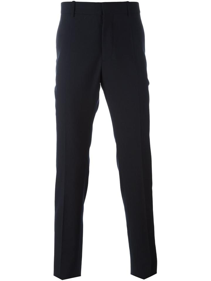 Marni Classic Formal Trousers, Men's, Size: 46, Blue, Cotton/virgin Wool